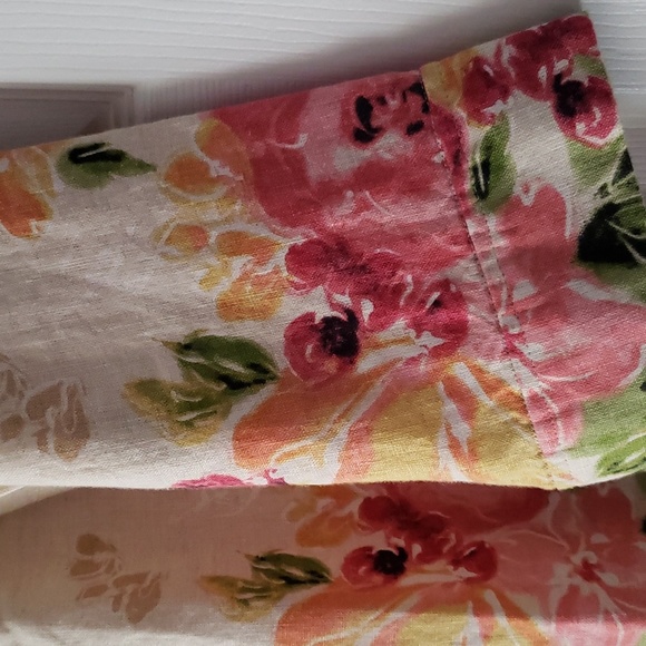 JM COLLECTION Linen Blouse Jacket - Picture 4 of 11